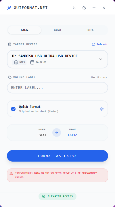 gui formatter tool