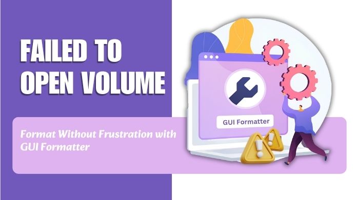 failed to open volume failed to open volume